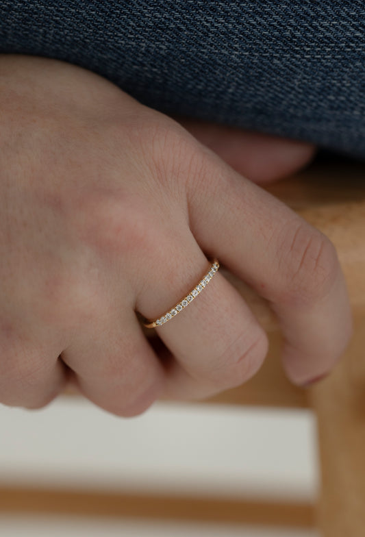 Classic Pavé Diamond Ring