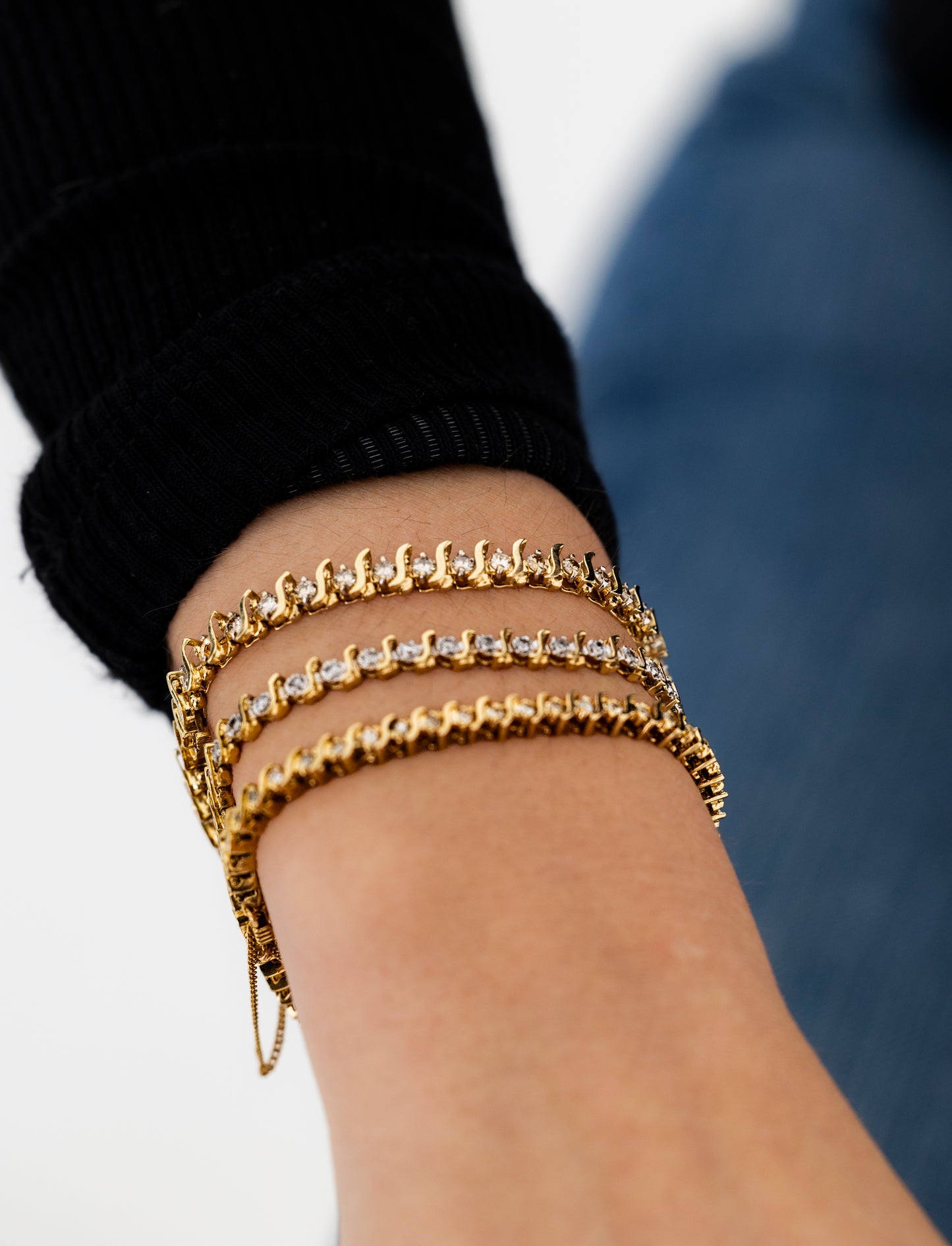S Link Tennis Bracelet 3carat