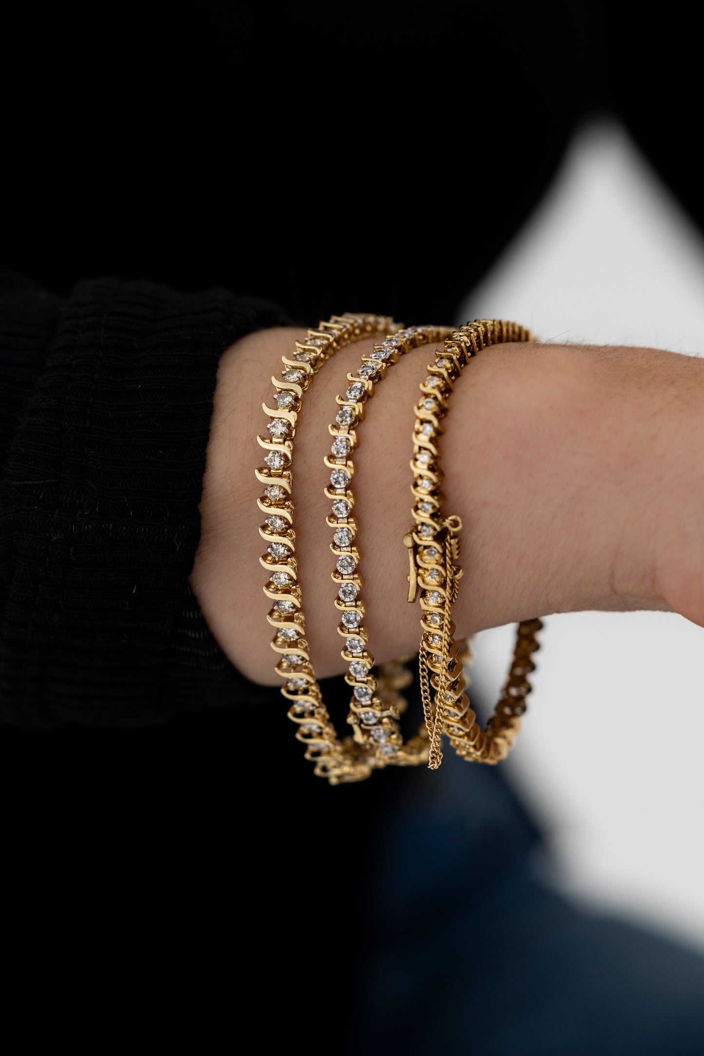 S Link Tennis Bracelet 3/4ctw
