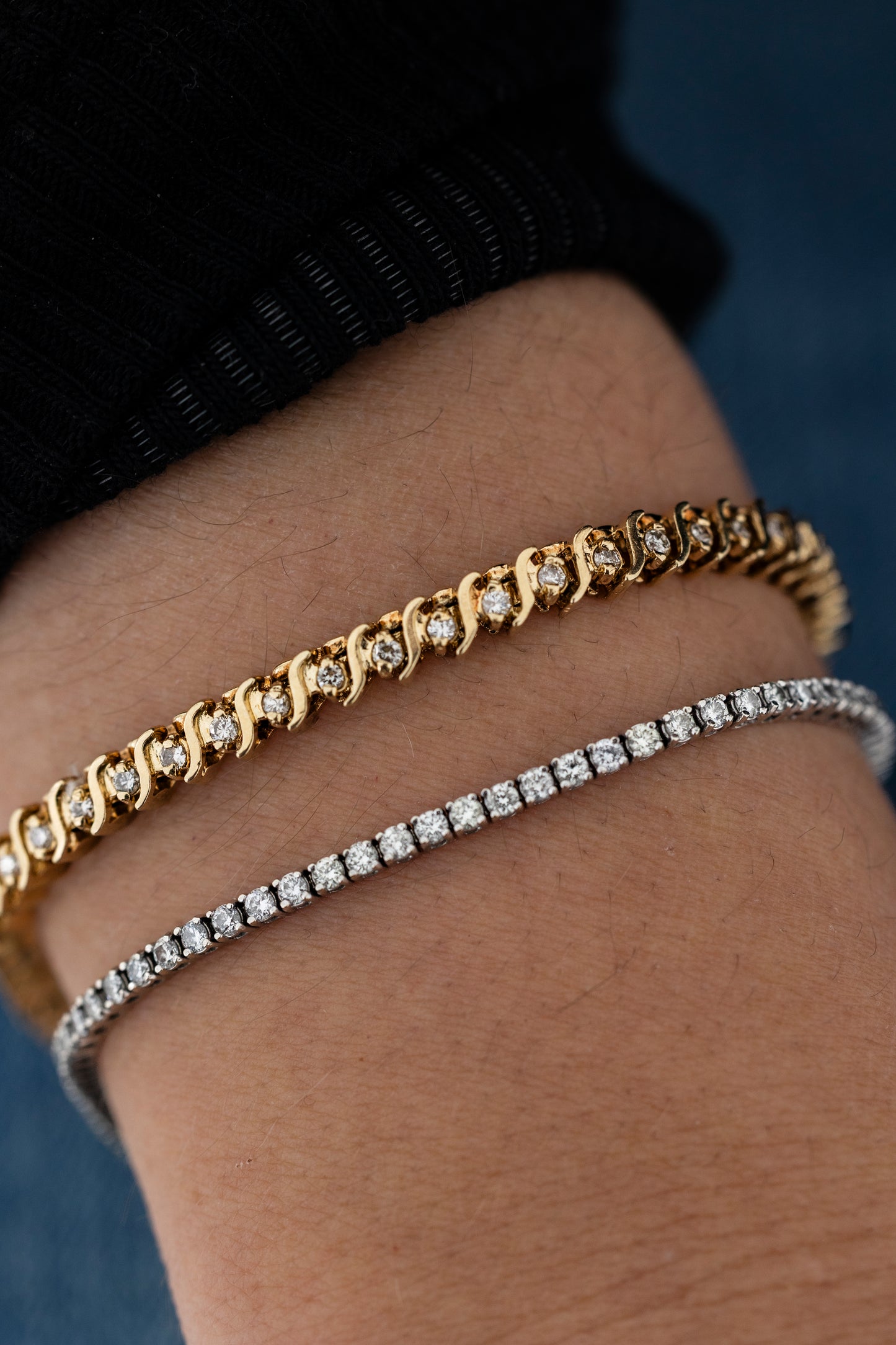 S Link Tennis Bracelets 1.5carat