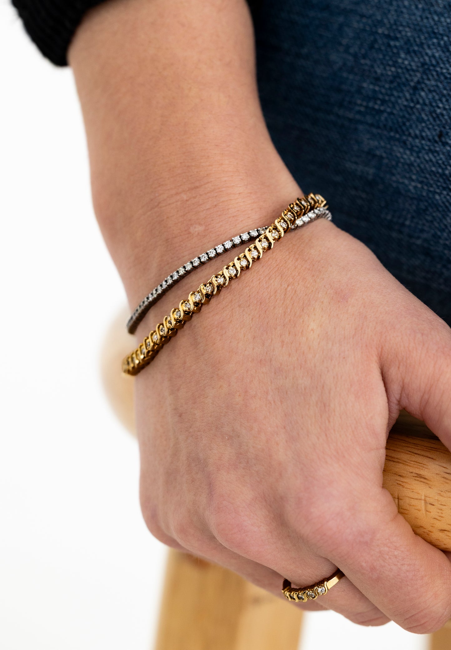 S Link Tennis Bracelets 1.5carat